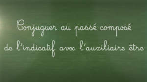 Conjuguer au passé composé de l’indicatif avec l’auxiliaire être