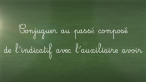Conjuguer au passé composé de l’indicatif avec l’auxiliaire avoir